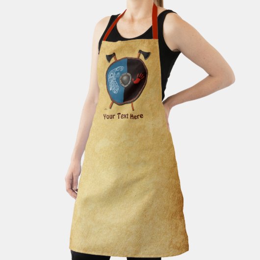 Viking Shield en bijlen Schort (Insitu)