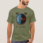 Viking Shield en bijlen T-shirt (Voorkant)