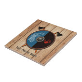 Viking Shield en bijlen Tegeltje (Zijkant)