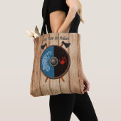 Viking Shield en bijlen Tote Bag (Dichtbij)