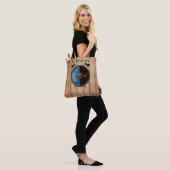 Viking Shield en bijlen Tote Bag (Op model)