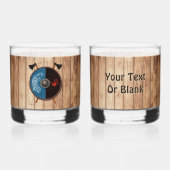 Viking Shield en bijlen Whisky Glas (Voorkant)