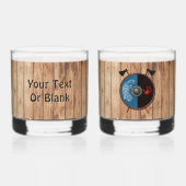 Viking Shield en bijlen Whisky Glas (Achterkant)