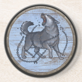 Viking Shield - Fenrir Zandsteen Onderzetter