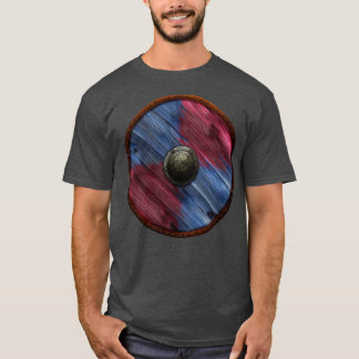 Viking Shield kwart rood blauw T-shirt