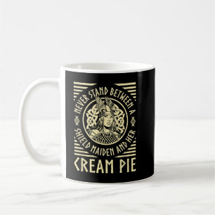 Viking Shield Maiden Cream Pie Lover Norse Funny V Koffiemok