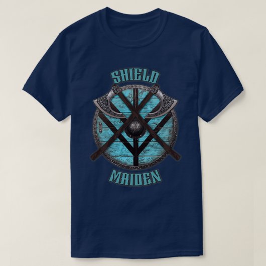 Viking Shield Maiden-ontwerp T-shirt (Design voorkant)