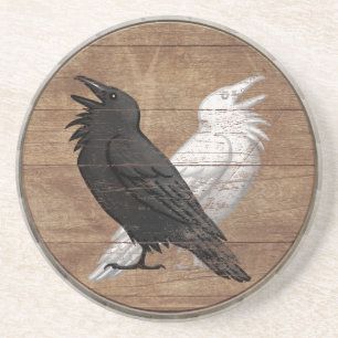Viking Shield Onderzetter - Odin's Ravens