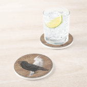 Viking Shield Onderzetter - Odin's Ravens (Zijkant)