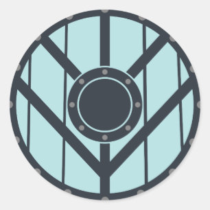 Viking Shield Ronde Sticker