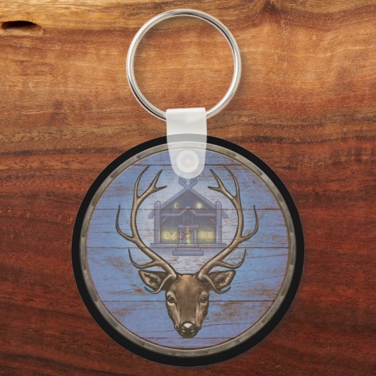 Viking Shield Sleutelhanger - Eikþyrnir (Voorkant)