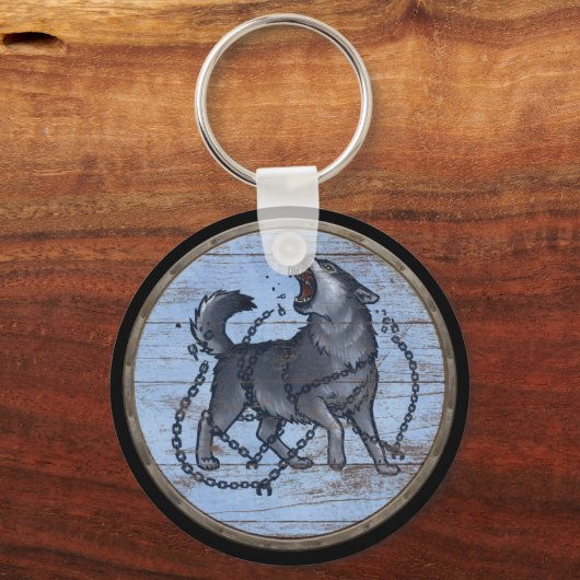 Viking Shield Sleutelhanger - Fenrir (Voorkant)