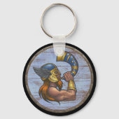 Viking Shield Sleutelhanger - Heimdallr (Voorkant)