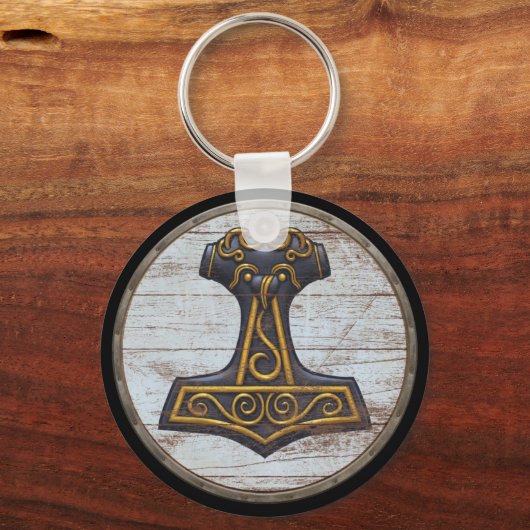 Viking Shield Sleutelhanger - Thors hamer (Voorkant)