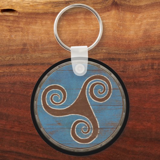 Viking Shield Sleutelhanger - Trisaking (Voorkant)