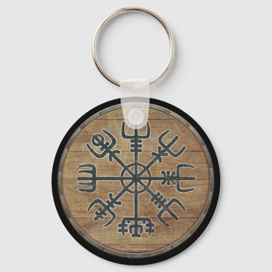 Viking Shield Sleutelhanger - Vegvisir (Voorkant)