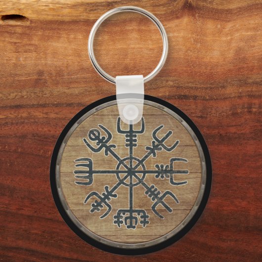 Viking Shield Sleutelhanger - Vegvisir (Voorkant)