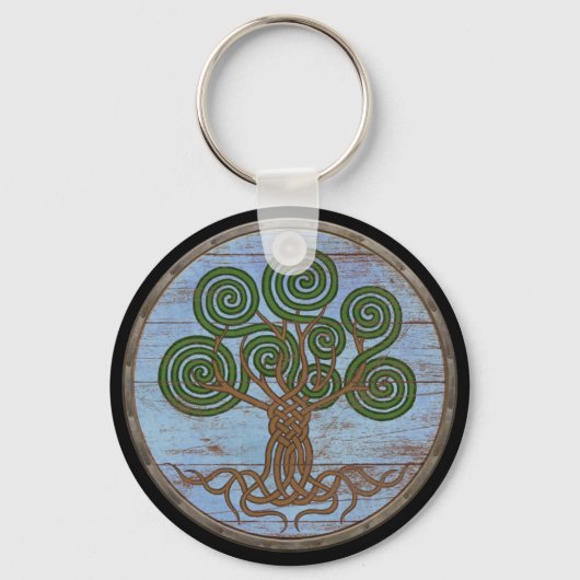 Viking Shield Sleutelhanger - Yggdrasil (Voorkant)