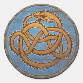 Viking Shield Sticker - Jörmungandr (Voorkant)