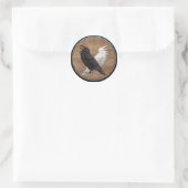 Viking Shield Sticker - Odin's Ravens (Tas)