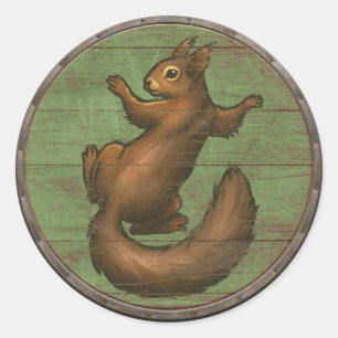 Viking Shield Sticker - Ratatoskr