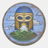 Viking Shield Sticker - Valhalla (Voorkant)