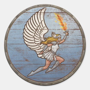 Viking Shield Sticker - Valkyrie