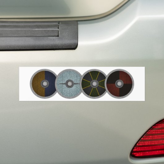 Viking Shield Wall Bumpersticker (Op auto)