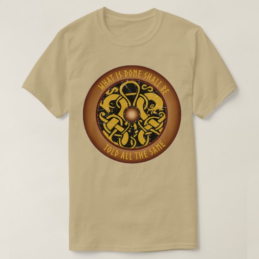 Viking Shield Wat is er gebeurd Viking Lore T-shirt (Design voorkant)