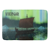 Viking Ship and Northern Lights Badmat (Voorkant)
