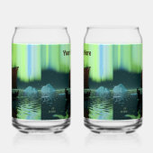 Viking Ship and Northern Lights Blikvorm Glas (Rechts)
