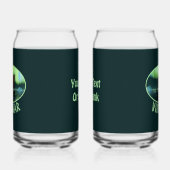 Viking Ship and Northern Lights Blikvorm Glas (Links)