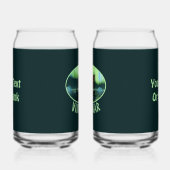 Viking Ship and Northern Lights Blikvorm Glas (Rechts)