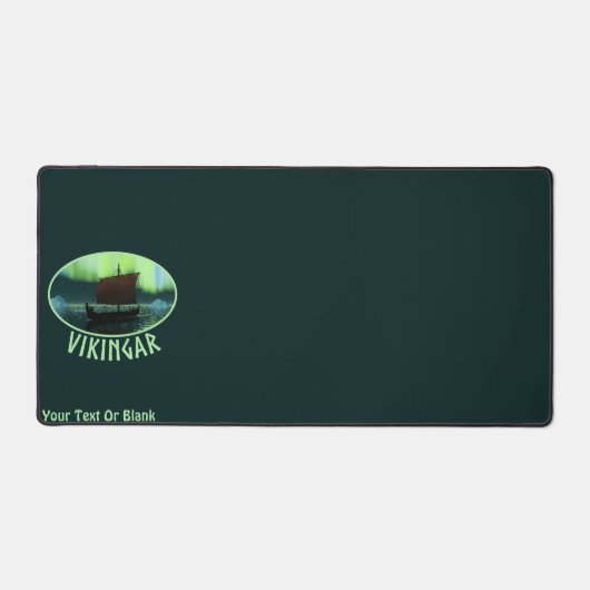 Viking Ship and Northern Lights Bureaumat (Voorkant)