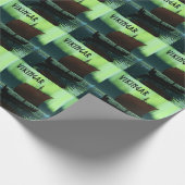 Viking Ship and Northern Lights Cadeaupapier (Hoek)