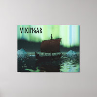 Viking Ship and Northern Lights