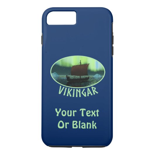 Viking Ship and Northern Lights Case-Mate iPhone Case (Achterkant)