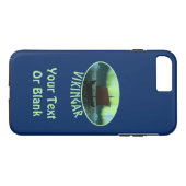 Viking Ship and Northern Lights Case-Mate iPhone Case (Achterkant (Horizontaal))