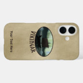 Viking Ship and Northern Lights Case-Mate iPhone Case (Achterkant (horizontaal))