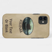 Viking Ship and Northern Lights Case-Mate iPhone Case (Achterkant (horizontaal))