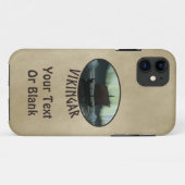 Viking Ship and Northern Lights Case-Mate iPhone Case (Achterkant (horizontaal))