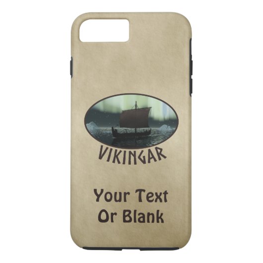 Viking Ship and Northern Lights Case-Mate iPhone Case (Achterkant)