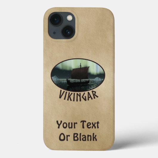 Viking Ship and Northern Lights Case-Mate iPhone Case (Achterkant)