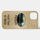 Viking Ship and Northern Lights Case-Mate iPhone Case (Achterkant (horizontaal))