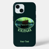 Viking Ship and Northern Lights Case-Mate iPhone Case (Achterkant)