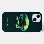 Viking Ship and Northern Lights Case-Mate iPhone Case (Achterkant (horizontaal))