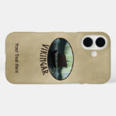 Viking Ship and Northern Lights Case-Mate iPhone Case (Achterkant (horizontaal))