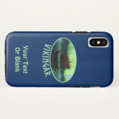 Viking Ship and Northern Lights Case-Mate iPhone Case (Achterkant (horizontaal))