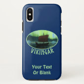 Viking Ship and Northern Lights Case-Mate iPhone Case (Achterkant)