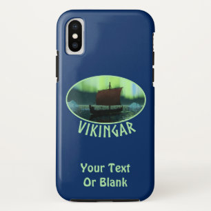 Viking Ship and Northern Lights Case-Mate iPhone Case